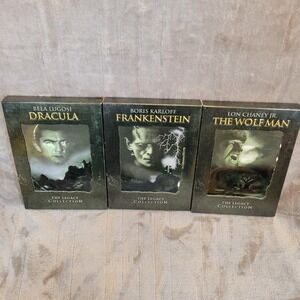 Universal Monster Legacy Collection DVD Set Dracula Frankenstein Wolf Man Horror
